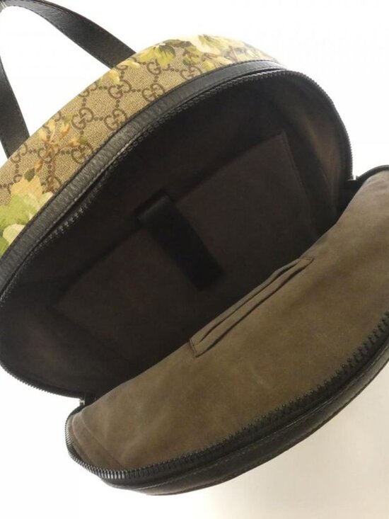 Gucci Backpack Leather Canvas